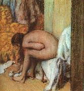 Nude Woman Drying her Foot